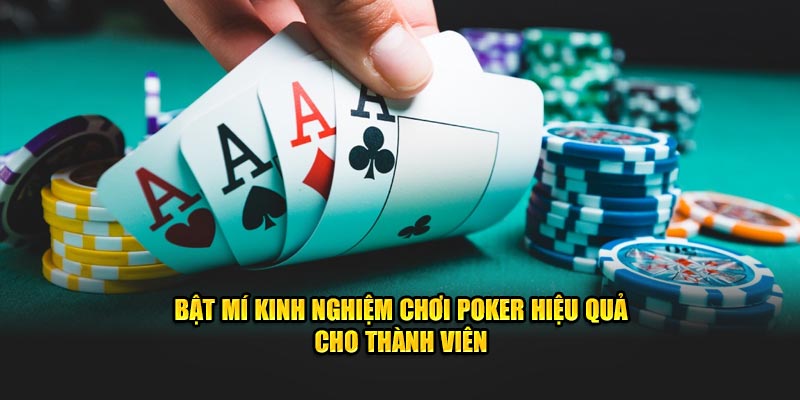 Kinh Nghiệm Chơi Poker Bất Bại Cho Người Mới 2025